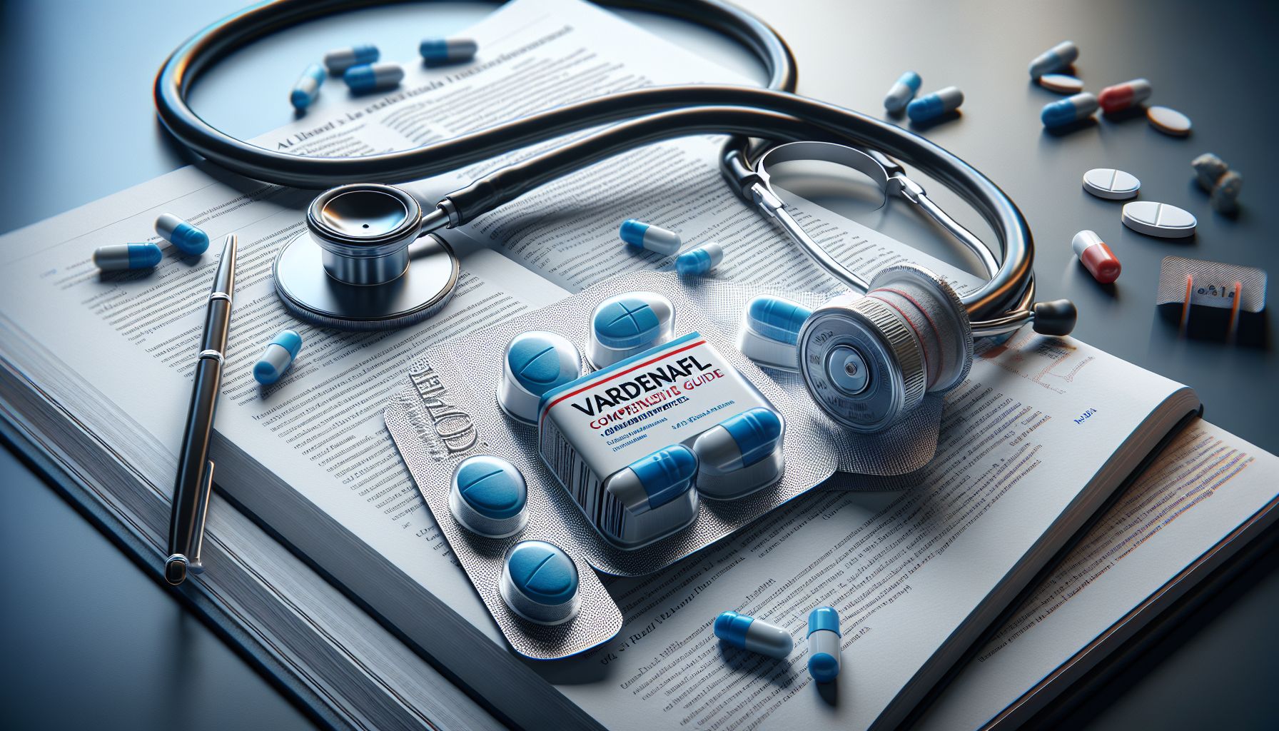 Image depicting Vardenafil tablets and packaging